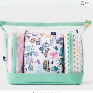 Roller Rabbit x Target 4pc Multi-Purpose Pouch Set White/Teal
A3